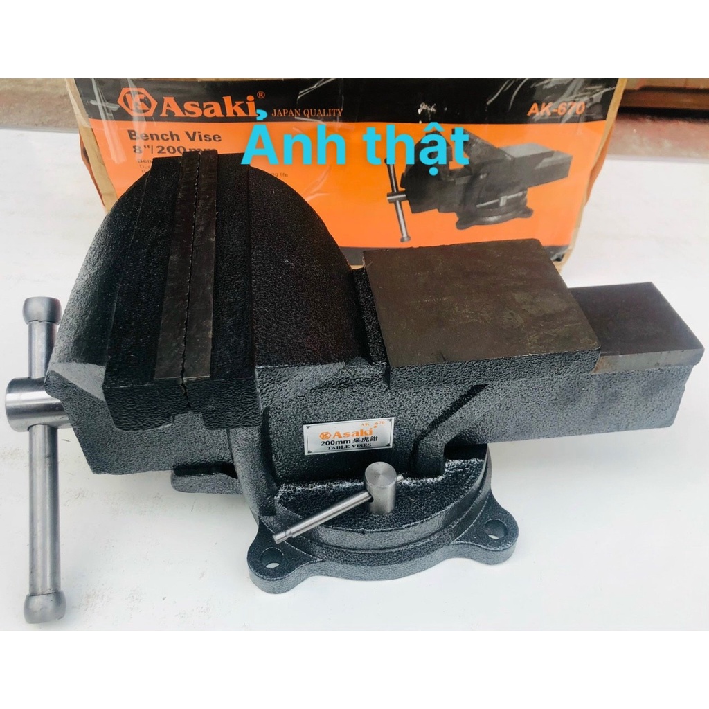 Ê tô bàn nguội xoay 360 độ asaki độ mở tối đa 75mm và 100mm, dụng cụ sửa chữa Kako store