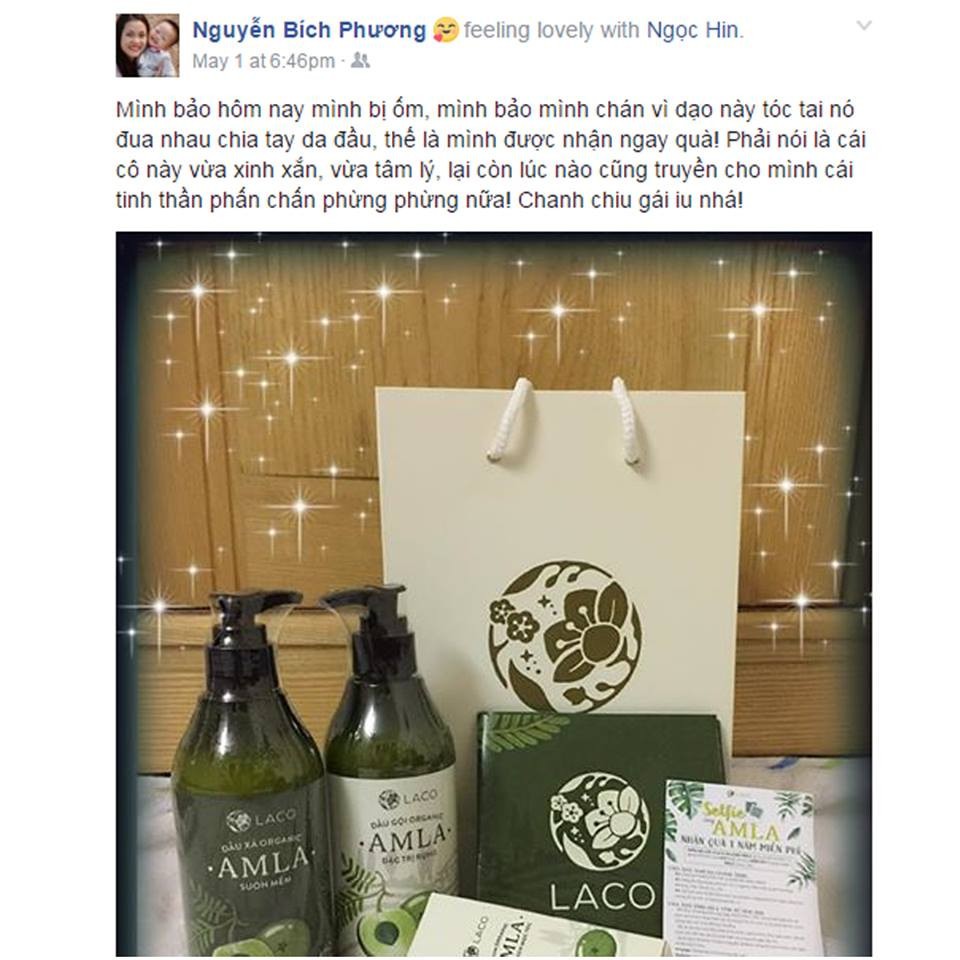 Bộ ba sản phẩm Dầu gội – Dầu xả – Serum Amla Laco chống rụng kích thích mọc tóc | BigBuy360 - bigbuy360.vn