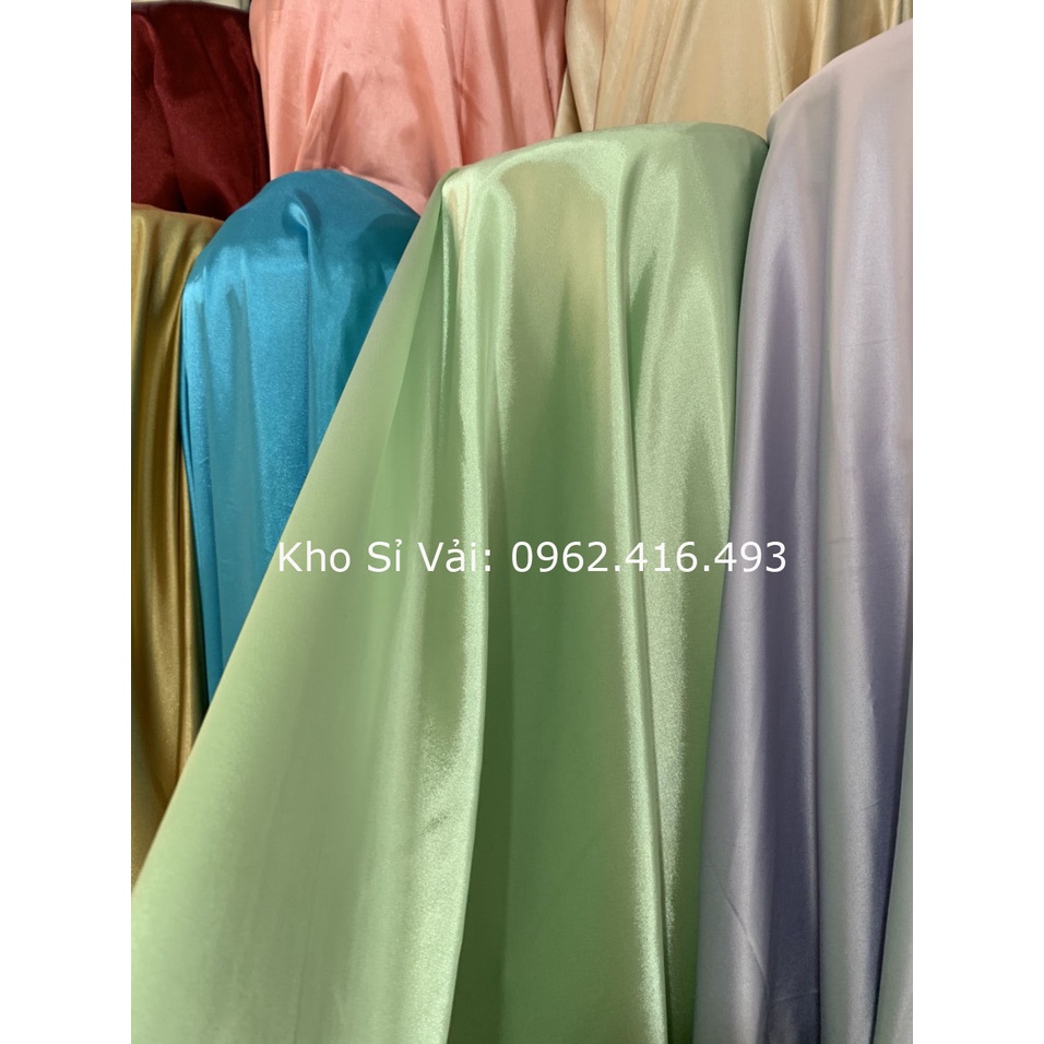 Vải lụa phi bóng, vải satin Loại 1 mềm bóng đẹp