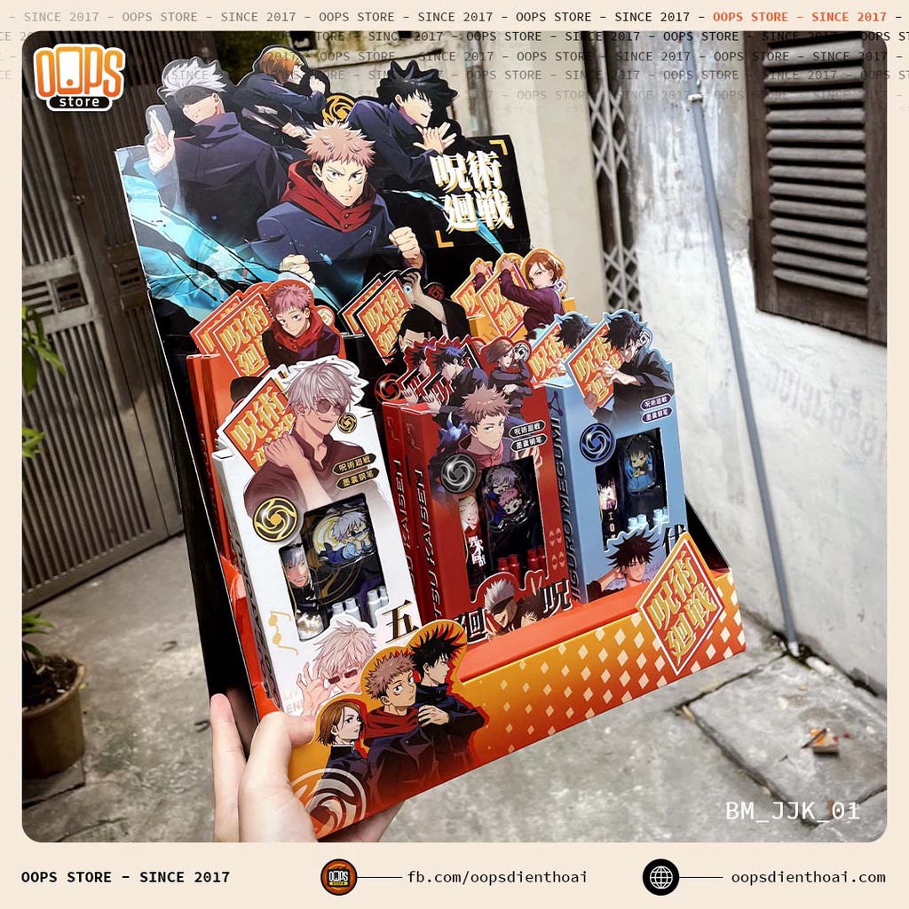 Bút Máy Phong Cách Anime Jujutsu Kaisen Chú Thuật Hồi Chiến Kèm Hộp Mực Dễ Thương