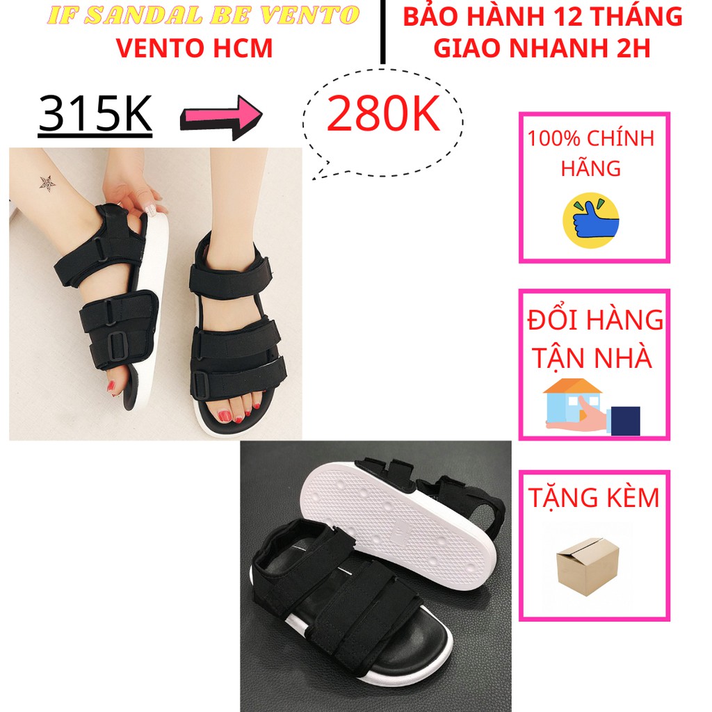 Giày sandal Nam VENTO kiểu dáng 3 quai ngang uzzlang phù hợp cho các cặp đôi