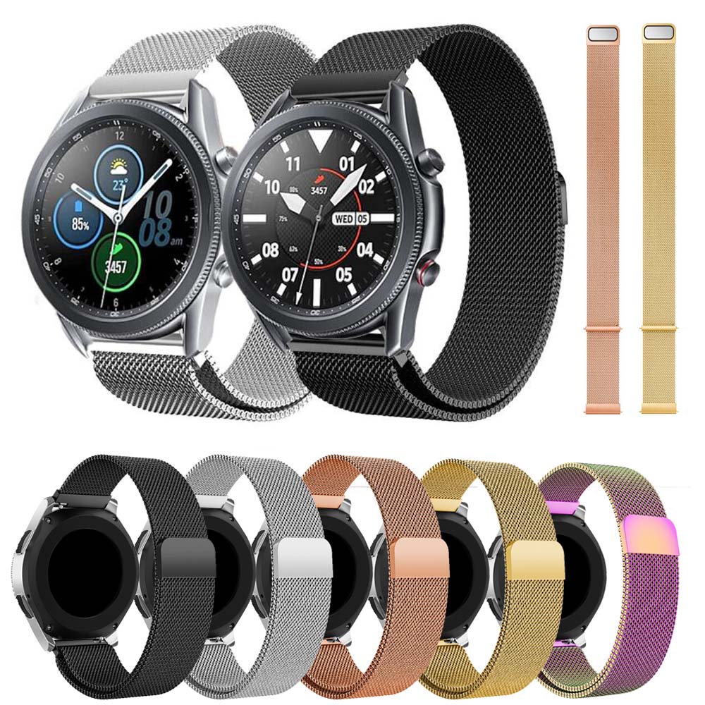 Dây đeo thép không gỉ Milanese 22mm thay thế cho đồng hồ Samsung Galaxy 3 45mm/ Huawei Watch Gt 2 Pro / Honor Watch GS Pro