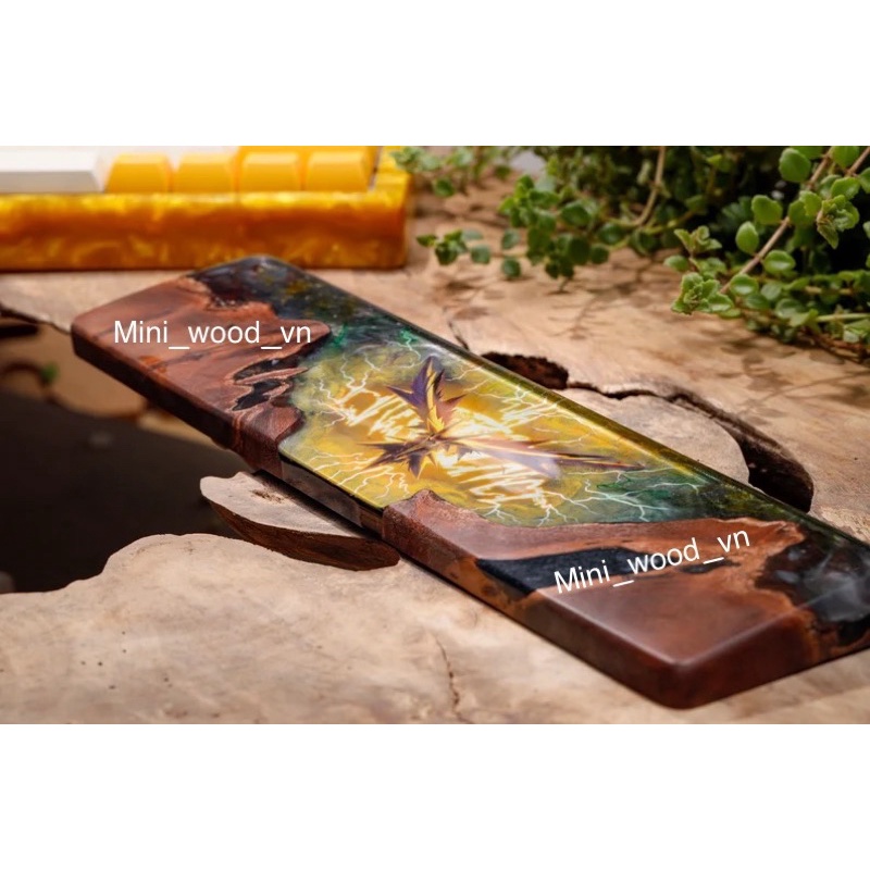 Kê tay gỗ resin Pokemon Zapdos.Wrist rest Pokemon Zapdos.Artisan
