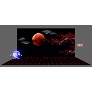 tranh 3d. tranh dán bể cá thủy sinh, bể cá rồng (tranh lưng)