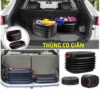 Thùng đựng đồ co giãn trên ô tô