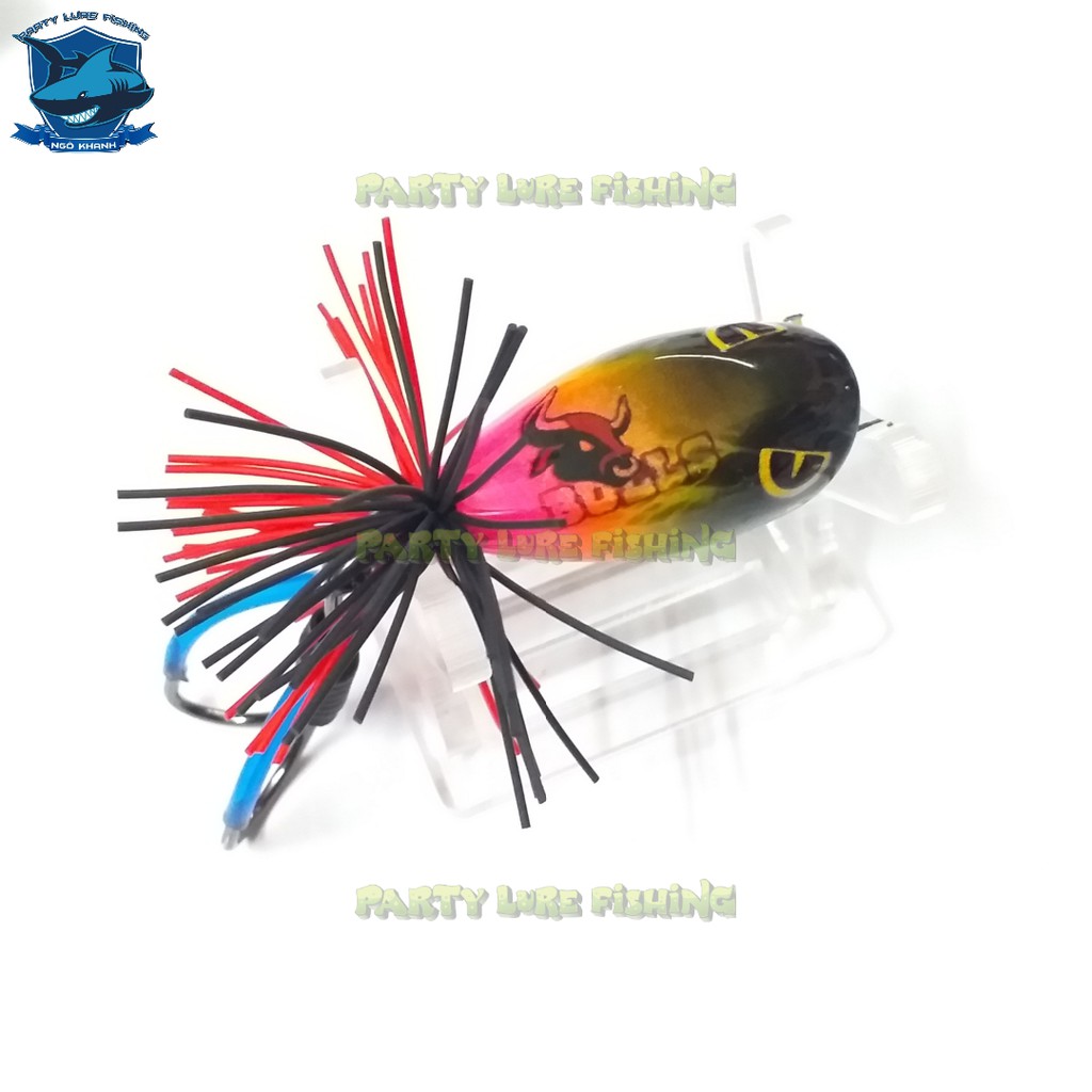 Mồi câu cá lóc nhái Lắc Bulls V4 , mồi lure lóc đen lóc bông Made In Thailand