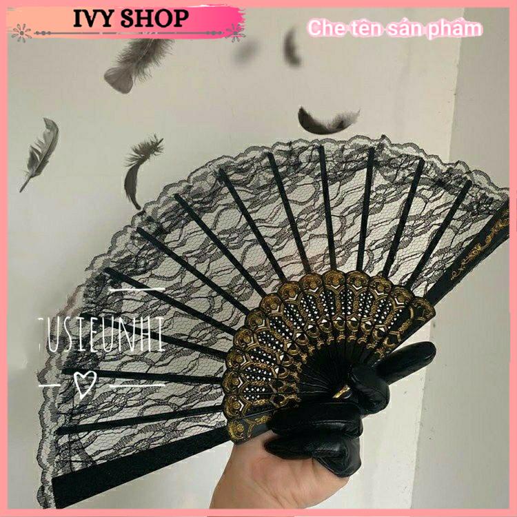 Quạt Ren Cosplay Sexy, Phụ Kiện Chụp Ảnh Cosplay Cổ Trang - Ivyshop | BigBuy360 - bigbuy360.vn