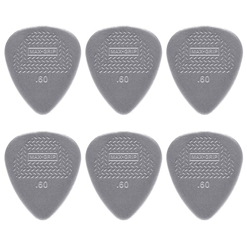 USA Dunlop 6 Nylon MaxGrip 0.6mm - Phím đàn Guitar - Pick - Picks (móng gảy)