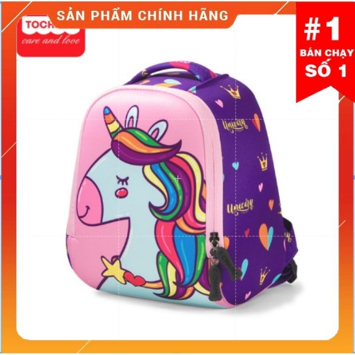 Balo TOCHANG Chính Hãng Cao Cấp Cho Bé Mầm Non Siêu Nhẹ Zoo Story Pony