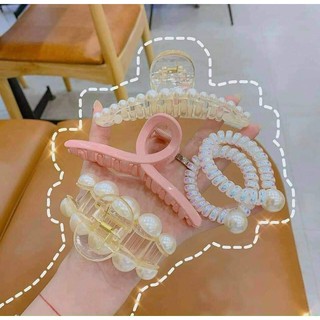 (TÚI ZIP) SET 5 NGOẶM TÓC HÀN QUỐC MẪU MỚI