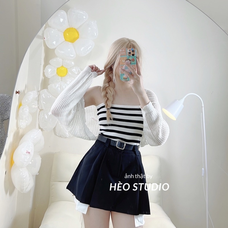 Chân Váy Giả Lộ Túi Kèm Belt Hèo Studio (Ảnh Thật + Video)
