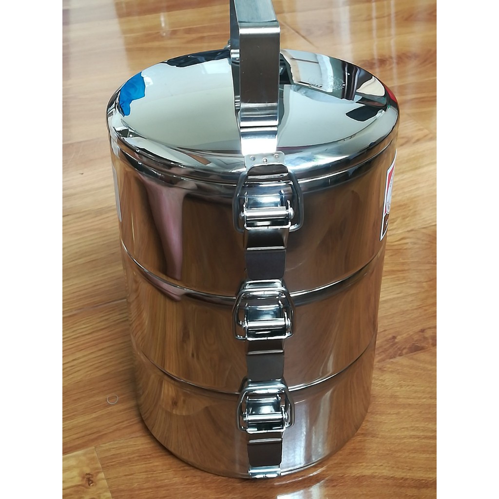 Camen 3 Ngăn 14cm Inox  Zebra Thái Lan Khóa Gài  150273