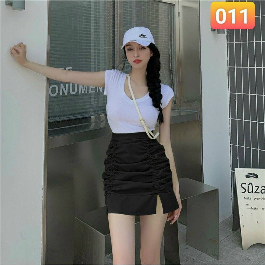 Chân Váy Voan Nhún Xẻ Tà 2 Bên Siêu Ưng Ý C043 | BigBuy360 - bigbuy360.vn