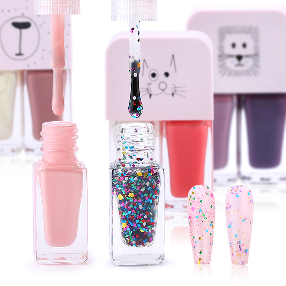 [Hàng mới về] Sơn móng tay 2 trong 1 nhanh khô không độc hại bền màu cho nữ