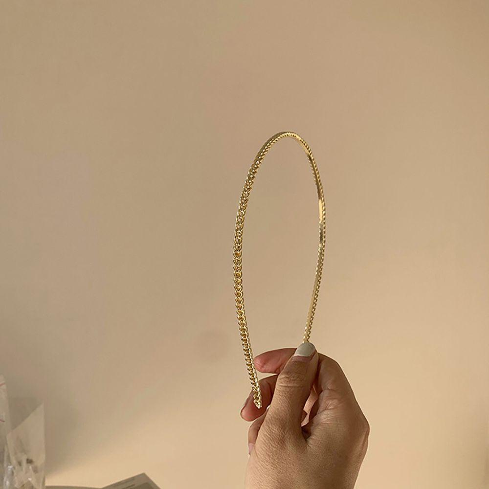 Băng Đô Cài Tóc Bằng Kim Loại Phong Cách Cổ Điển Thanh Lịch Dành Cho Nữ