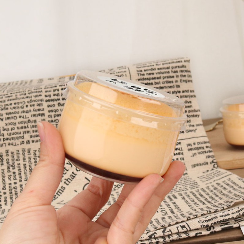 (Set 10) Cup Pudding, Cốc Pudding Béo Lùn Nướng Trực Tiếp