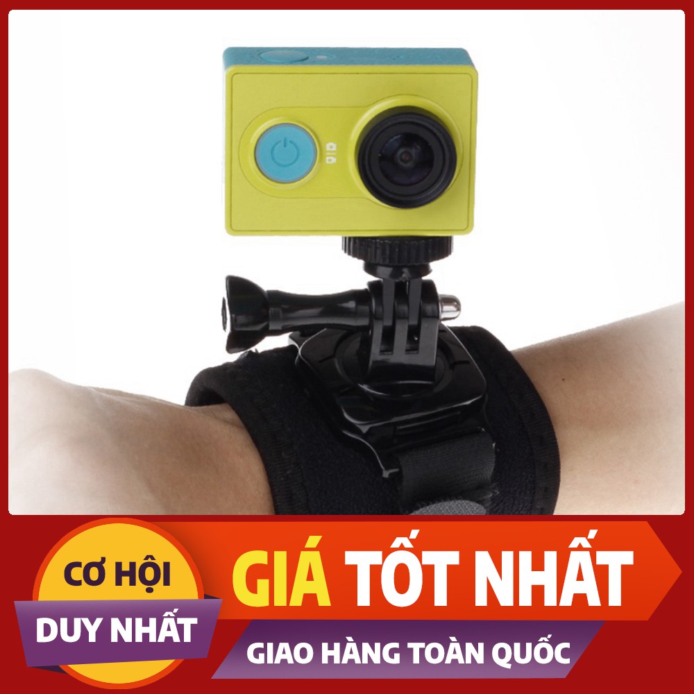 Dây đeo cổ tay xoay 360 độ cho camera hành trình gopro sjcam, eken, xiaomi, 4k wifi, action camera . .