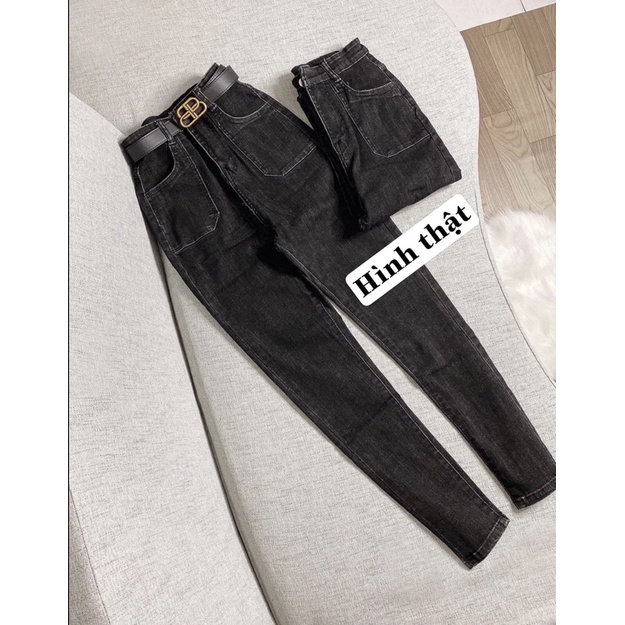 Quần jeans nữ cạp cao,quần jean skinny co giãn