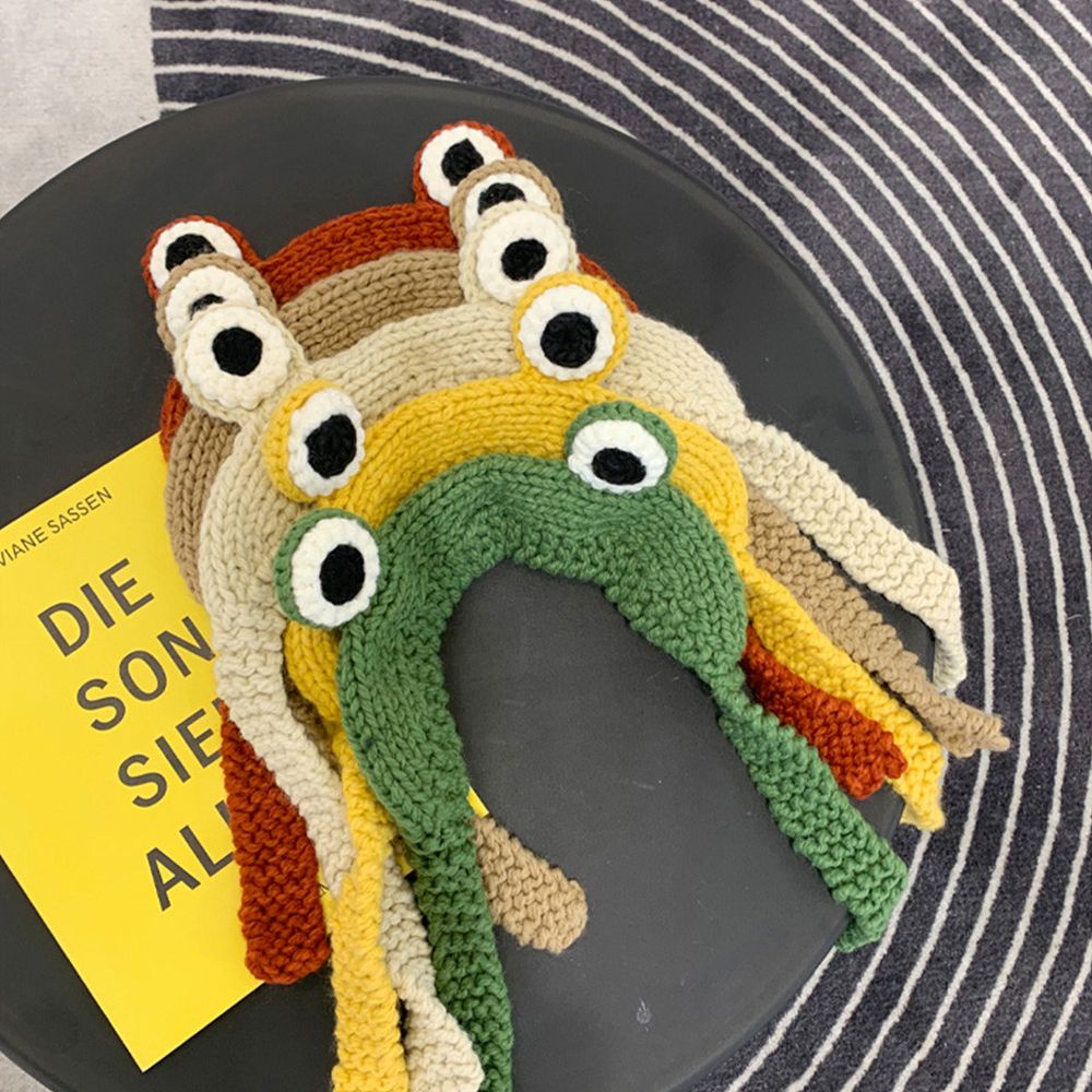 Dễ thương ếch mũ Cô gái sáng tạo mũ Nhiếp ảnh quần áo