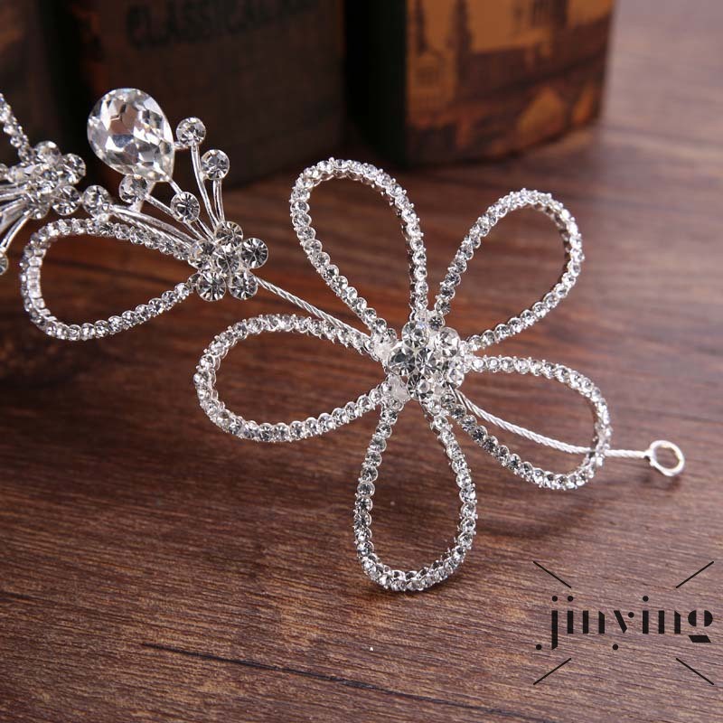 GETNOIVAS Băng đô cài tóc họa tiết hoa dành cho cô dâu