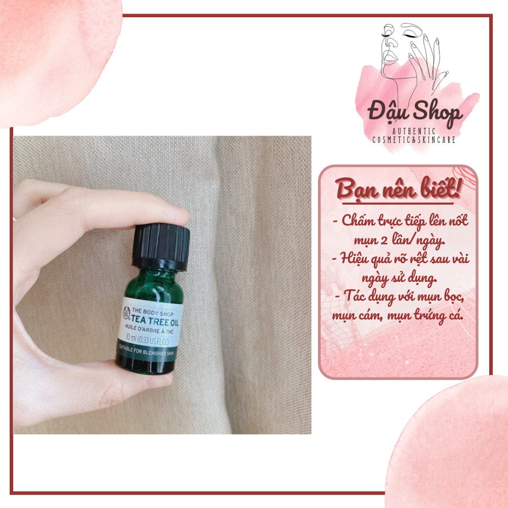 Tinh dầu trà dành cho da mụn tea tree oil The Body Shop
