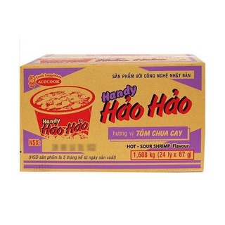 Thùng mì handy hảo hảo 67g×24ly