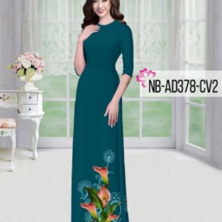 Vải áo dài in hoa ly ( tuyển sỉ)