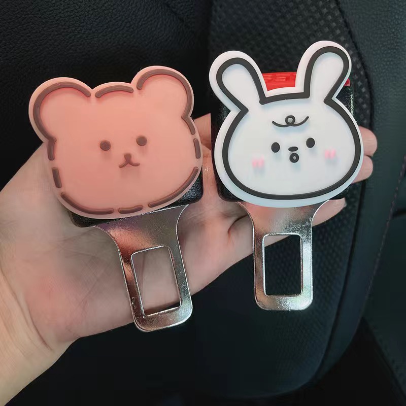 Chốt Khóa Dây Đai An Toàn Họa Tiết Hoạt Hình Cho Xe Hơi