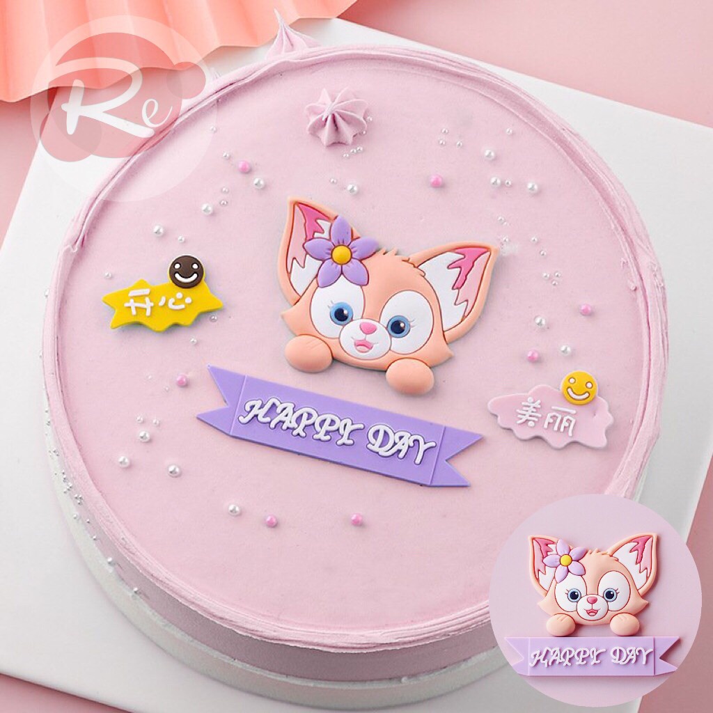 [SIÊU RẺ❤️] – Que cắm Silicon Em bé Cáo - Trang trí bánh sinh nhật bánh kem