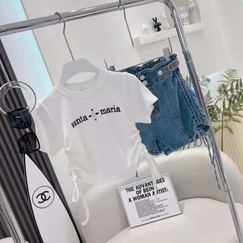 Áo Thun Cotton Tay Ngắn Cổ Tròn Thoải Mái In Họa Tiết Hoạt Hình Phong Cách Hàn Quốc Thời Trang Mùa Hè Dành Cho Bé Gái Trung Niên 5