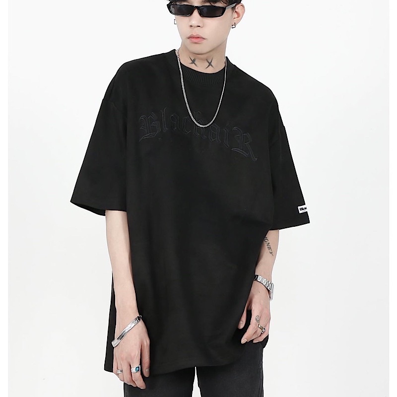 Áo phông Blackair da lộn mẫu mới chính hãng form rộng unisex nam nữ