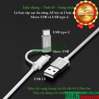 CÁP USB-A SANG MICRO USB VÀ USB-C UGREEN 20873