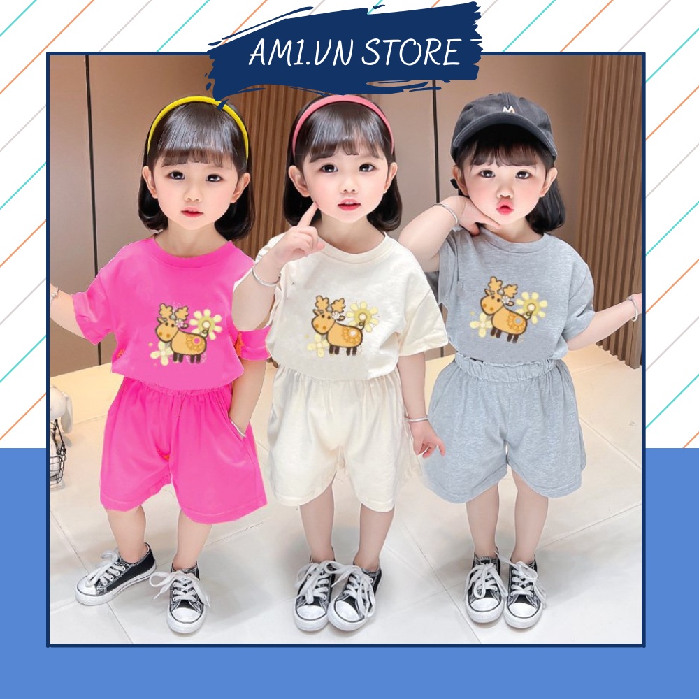 Đồ bộ bé gái 8 đến 18 kg hình cừu AM945 - bộ quần áo trẻ em xinh xắn TTR286 TTN322