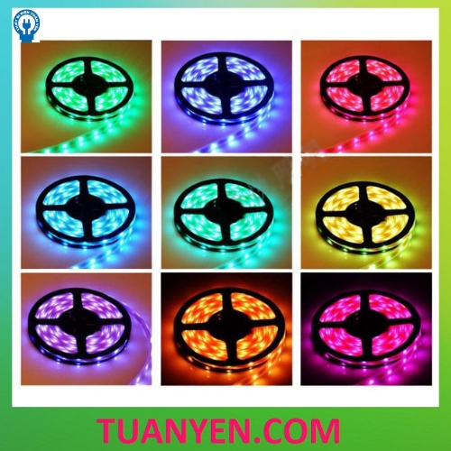 Bộ Đèn LED Dây Dán 5050 Phủ Keo Silicon Đổi 7 Màu V-L-D-RGB (RGB)
