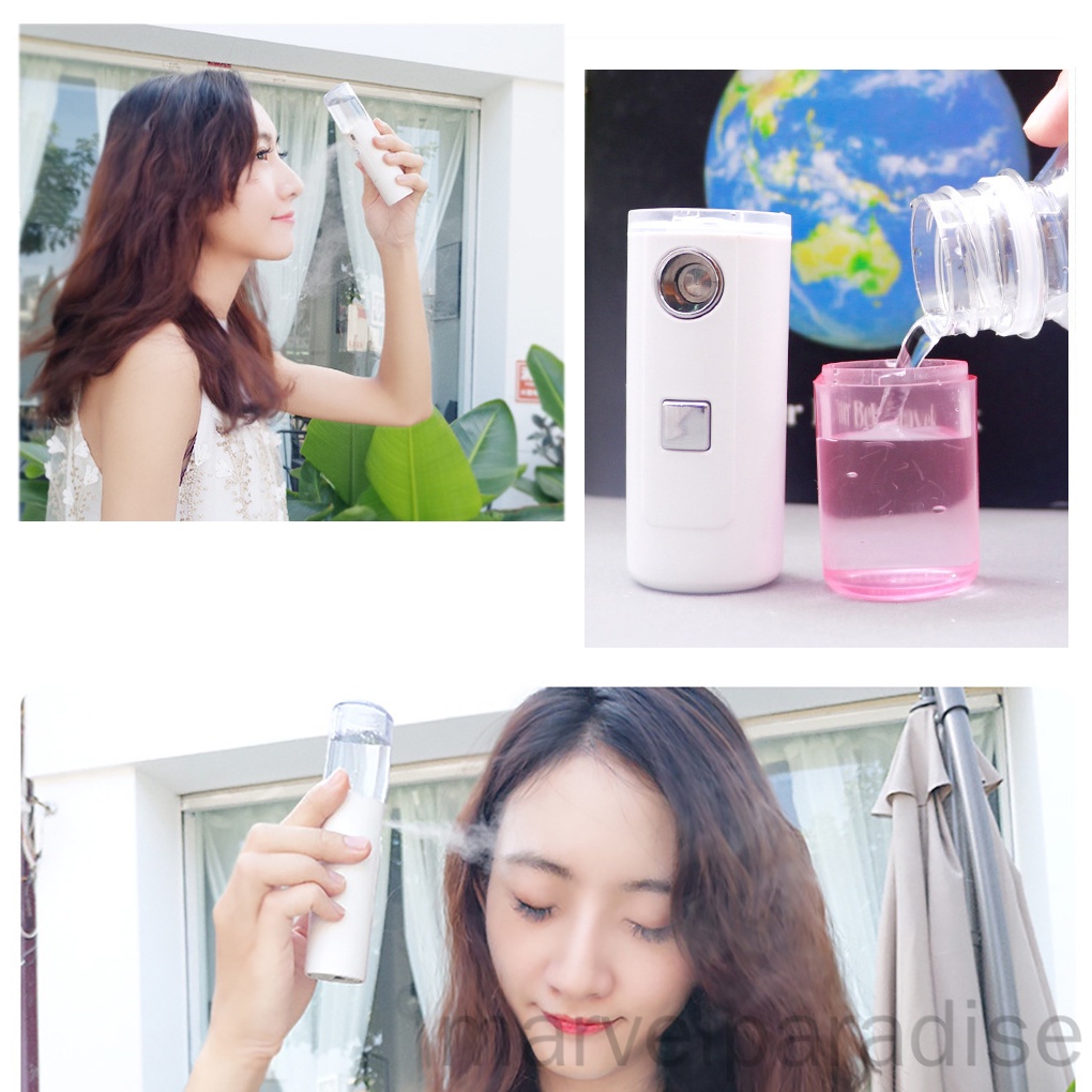 [Hàng mới về] Máy phun sương tạo độ ẩm cho da mặt sạc cổng USB chất lượng cao tiện lợi