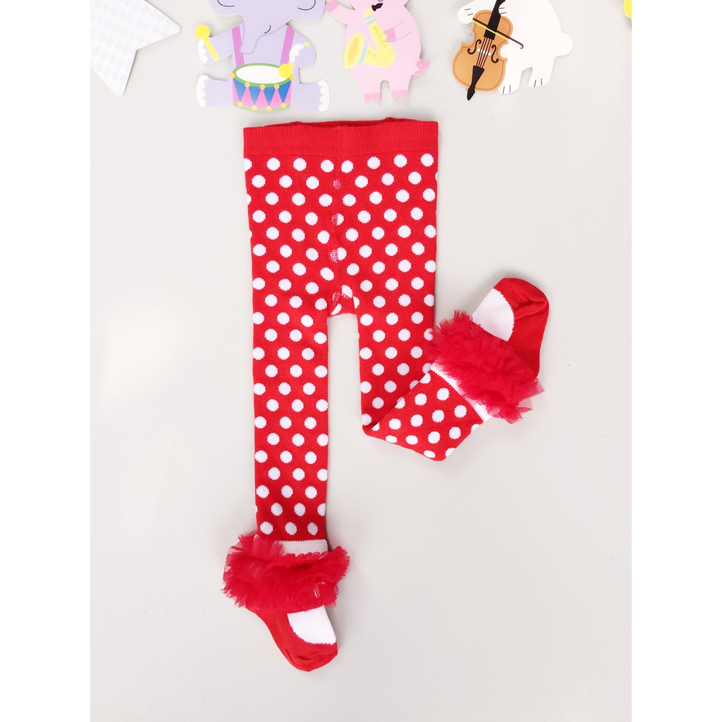 Quần Tất Sanlutoz Họa Tiết Chấm Bi Phong Cách Công Chúa Đáng Yêu Dành Cho Bé