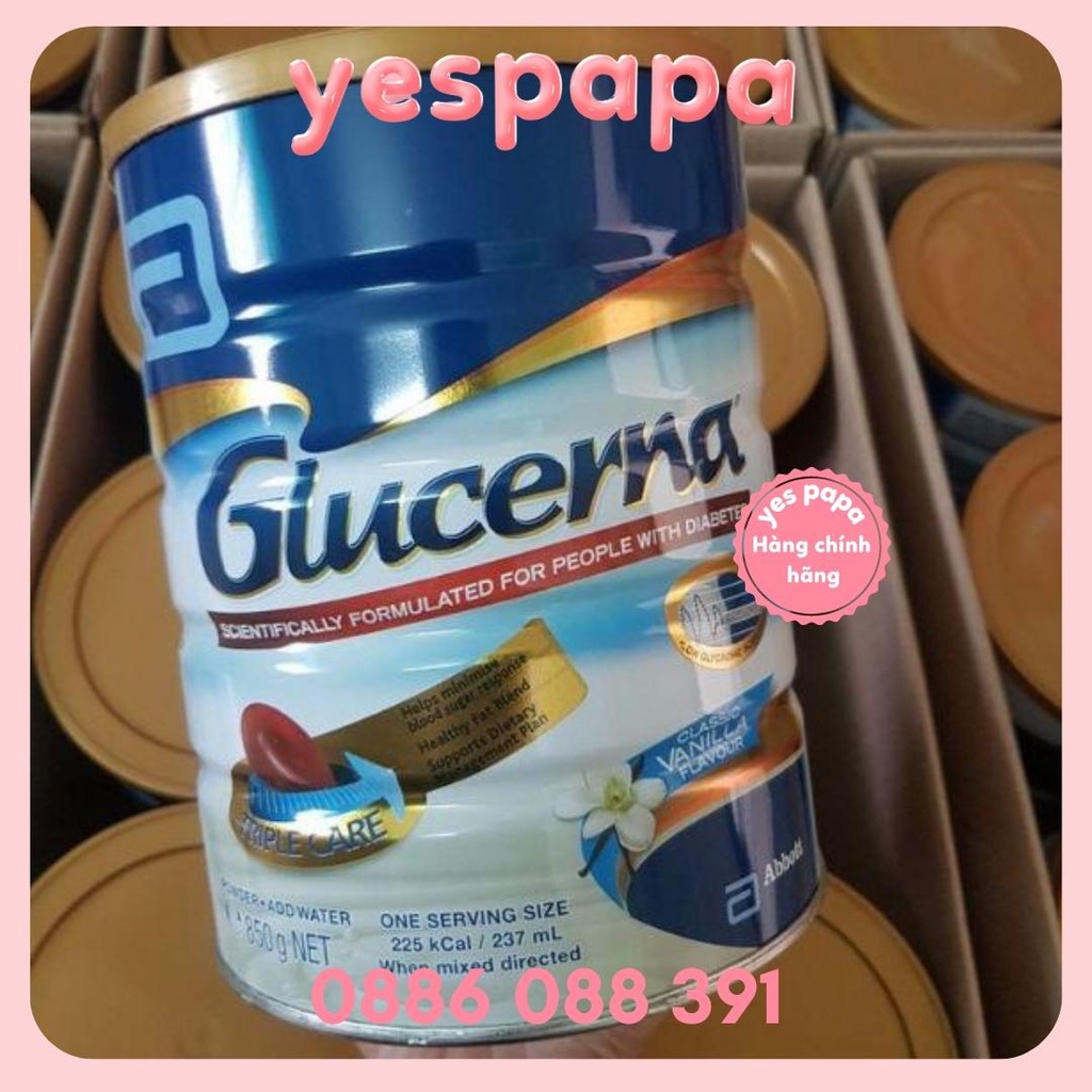 Sữa bột dành cho người bị tiểu đường Glucerna Abbott 800g - Úc - Tây Ban Nha hàng chính hãng