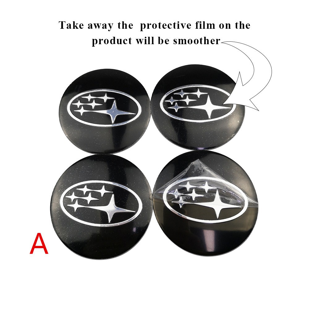 Bộ 4 Nắp Đậy Trục Bánh Xe Ô Tô 56mm Subaru