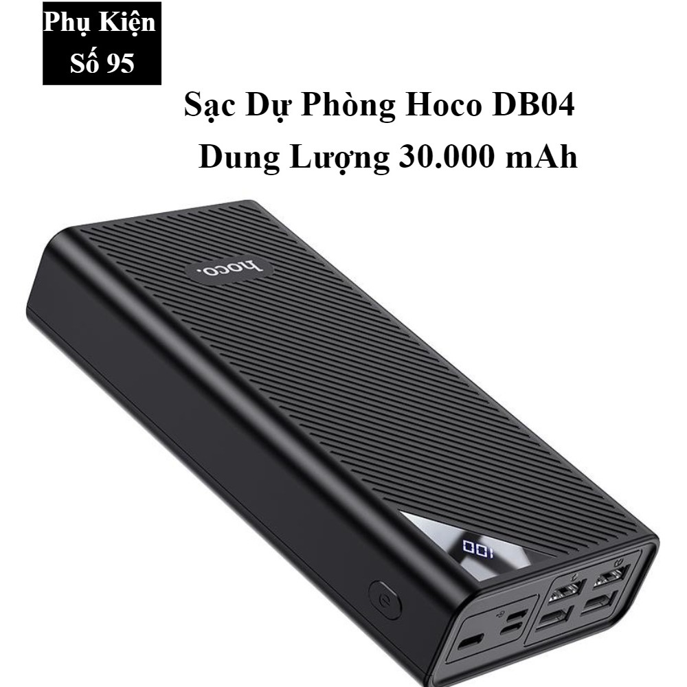 CHÍNH HÃNGPin Sạc Dự Phòng 30000mAh Hoco DB04 B12 Max Hỗ Trợ 4 Cổng USB {BẢO HÀNH ĐỔI MỚI}