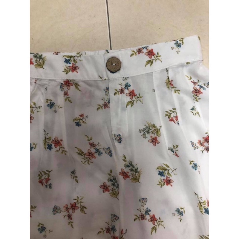 Quần Culottes Iris Xuất Xịn Dáng Vừa Chun Sau Chất Lanh Lụa Rủ Mát