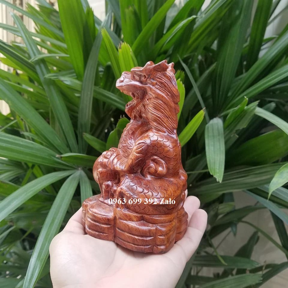 [GIA RE] Tượng con rồng gỗ hương