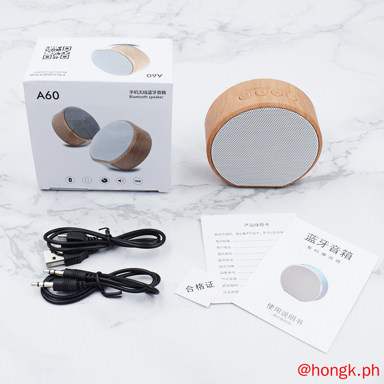 Loa không dây bluetooth A60 vân gỗ Loa bluetooth di động Loa Bluetooth