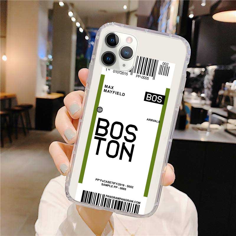 Ốp iPhone Vé Máy Bay BOSTON - Akira xưởng in sỉ ốp lưng giá rẻ