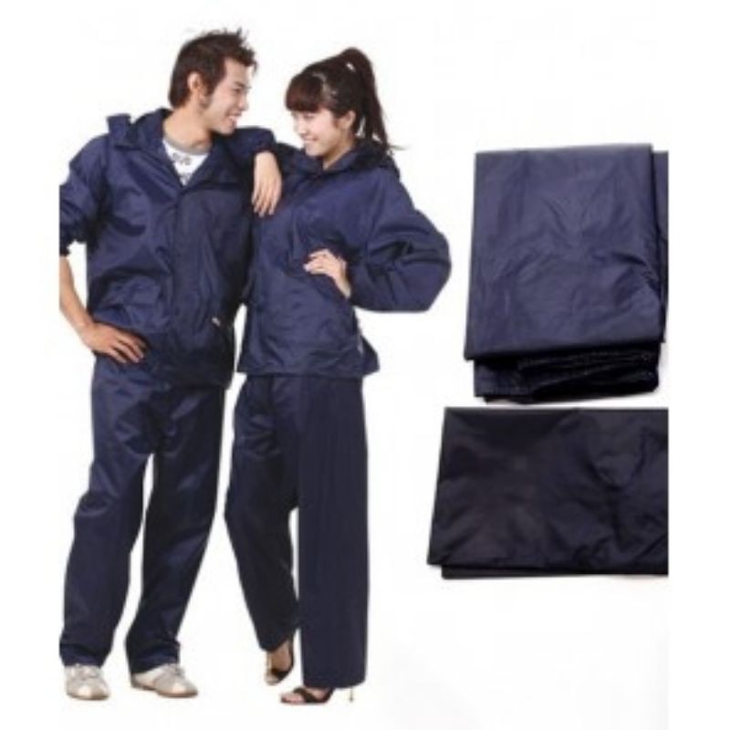 Áo mưa bộ xanh đen