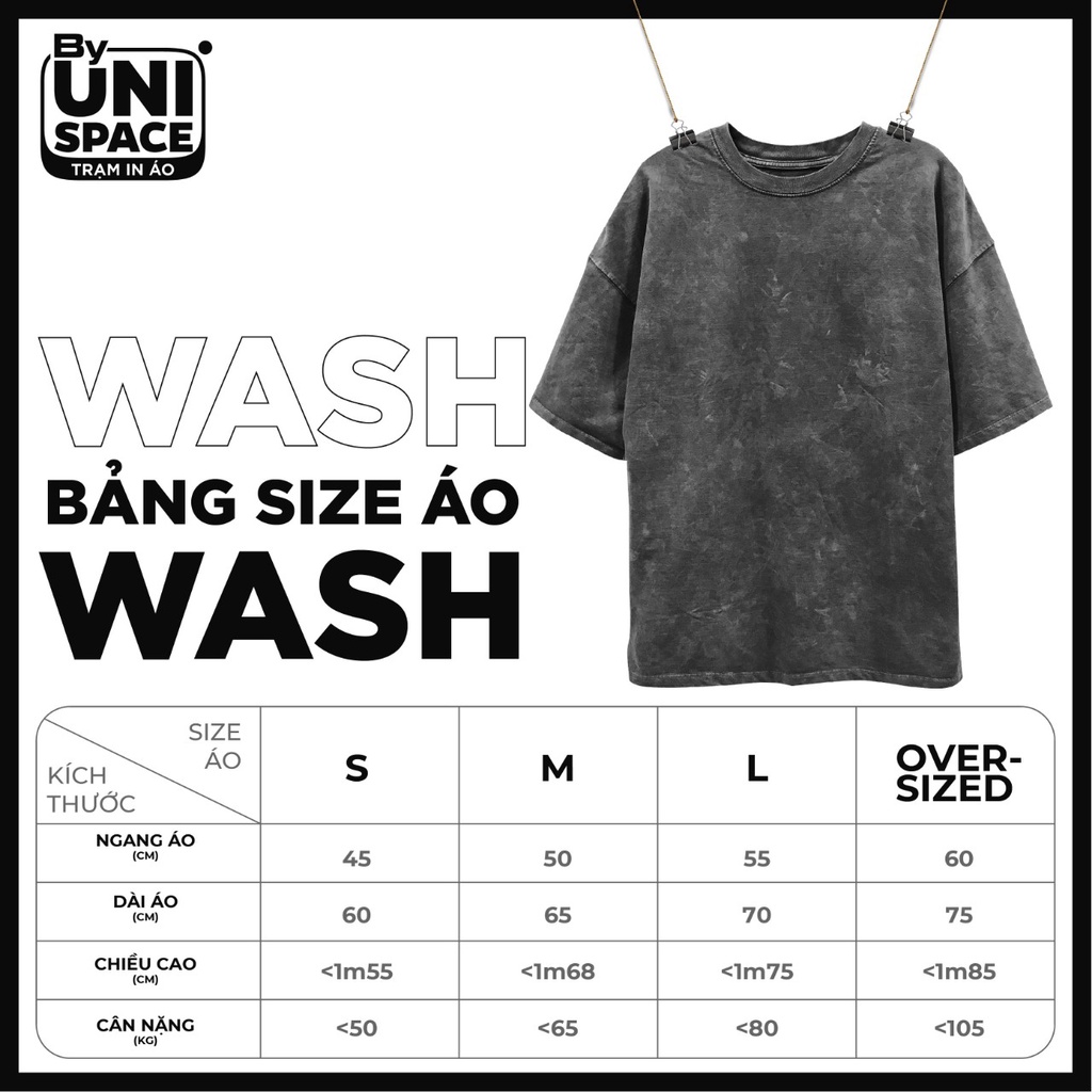 Áo thun Wash Tee xám cổ tròn tay ngắn ulzzang unisex trẻ trung hot trend in tà áo | BigBuy360 - bigbuy360.vn