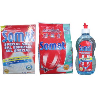 Bột rửa ly somat dùng cho máy rửa ly chén bát( bột+muối+bóng)