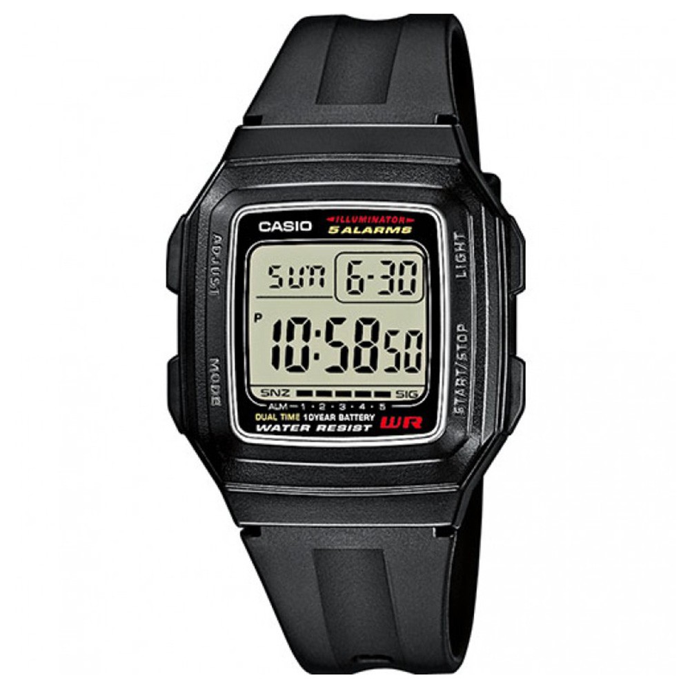 Đồng hồ nam Casio F-201WA-1ADF dây nhựa