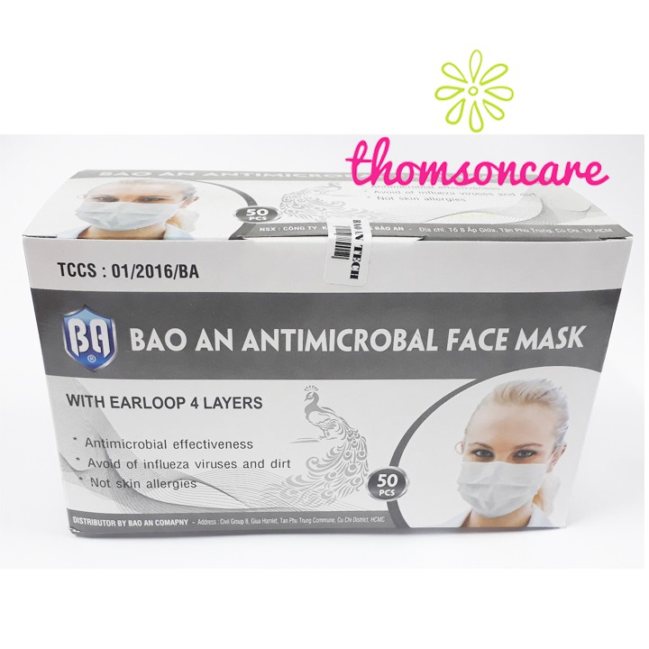 Khẩu Trang y tế 4 lớp Than Hoạt Tính Bảo An 50 Cái | BigBuy360 - bigbuy360.vn