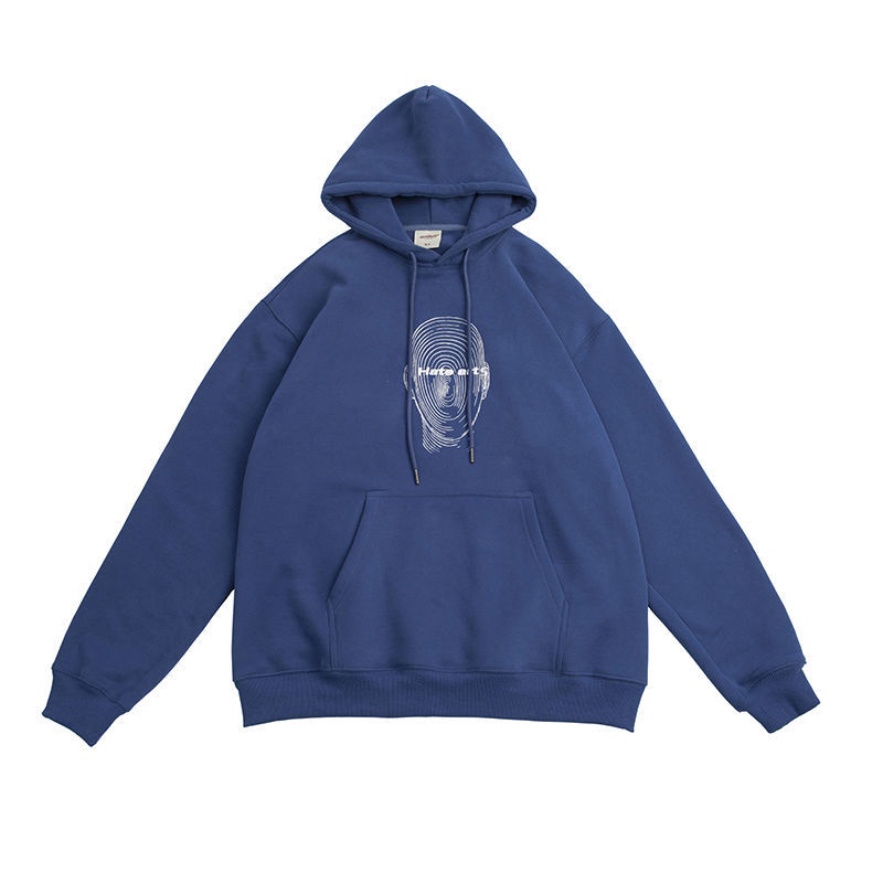 Áo Hoodie Dáng Rộng In Họa Tiết Cá Tính Dành Cho Nam