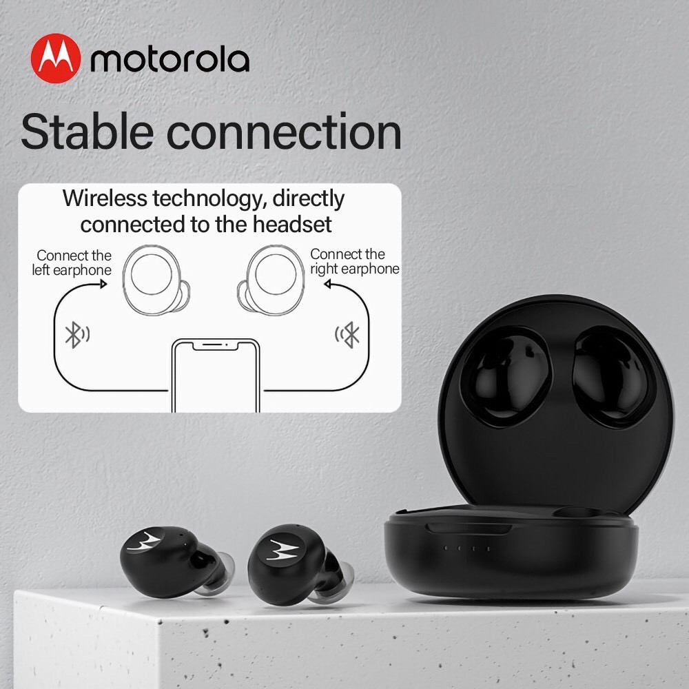 Tai nghe bluetooth 5.0, Tai nghe không dây true wireless Motorola Ververbuds 250 giá rẻ, hàng no box